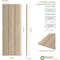 Ekena Millwork Rustic Three Board Joined Board-n-Batten Rough Sawn Faux Wood Shutters w/No Batten, 16 1/2"W x 32"H SHUBJN16X32RSPR - alternate 7